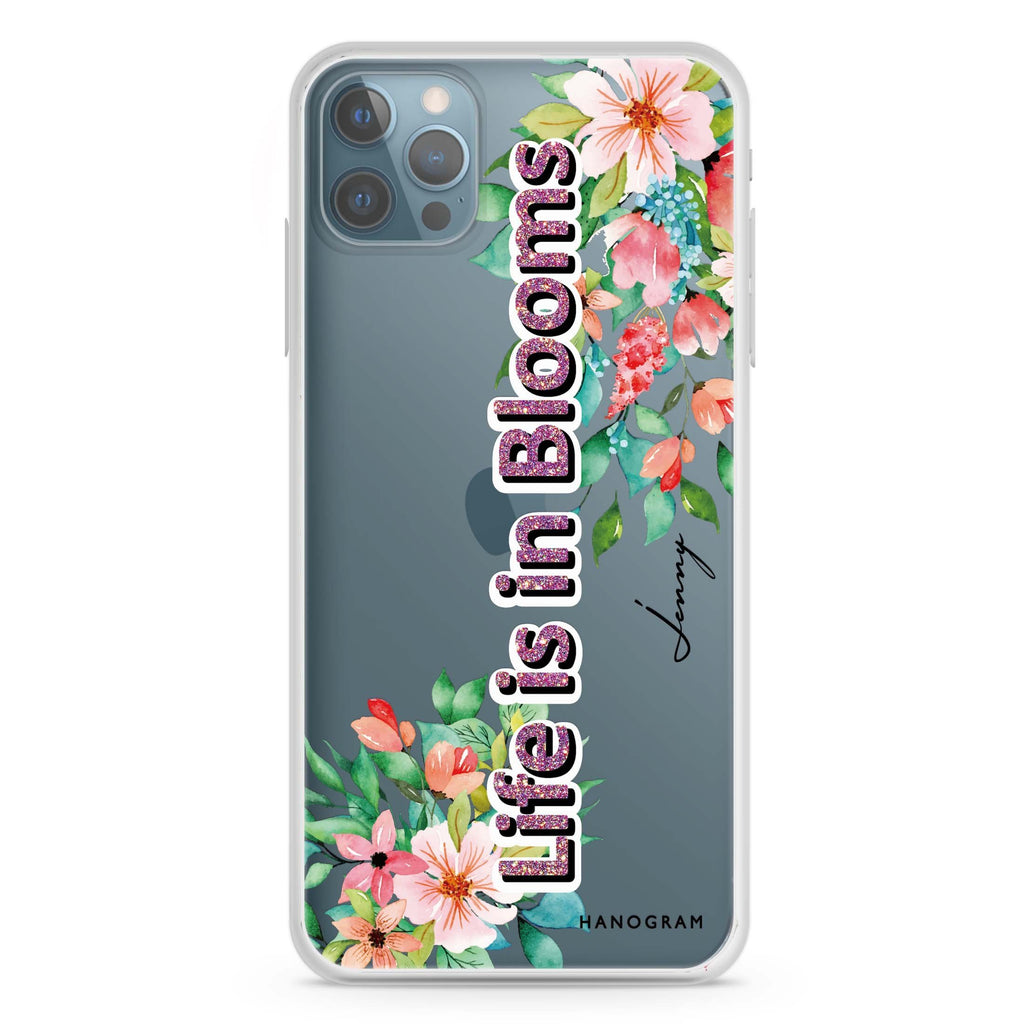 Life is in Blooms iPhone 12 mini 透明軟保護殻