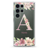 Monogram & Floral Samsung Galaxy Ultra 透明保護殼，適用 S26/S25/S24/S23 Ultra，圖1
