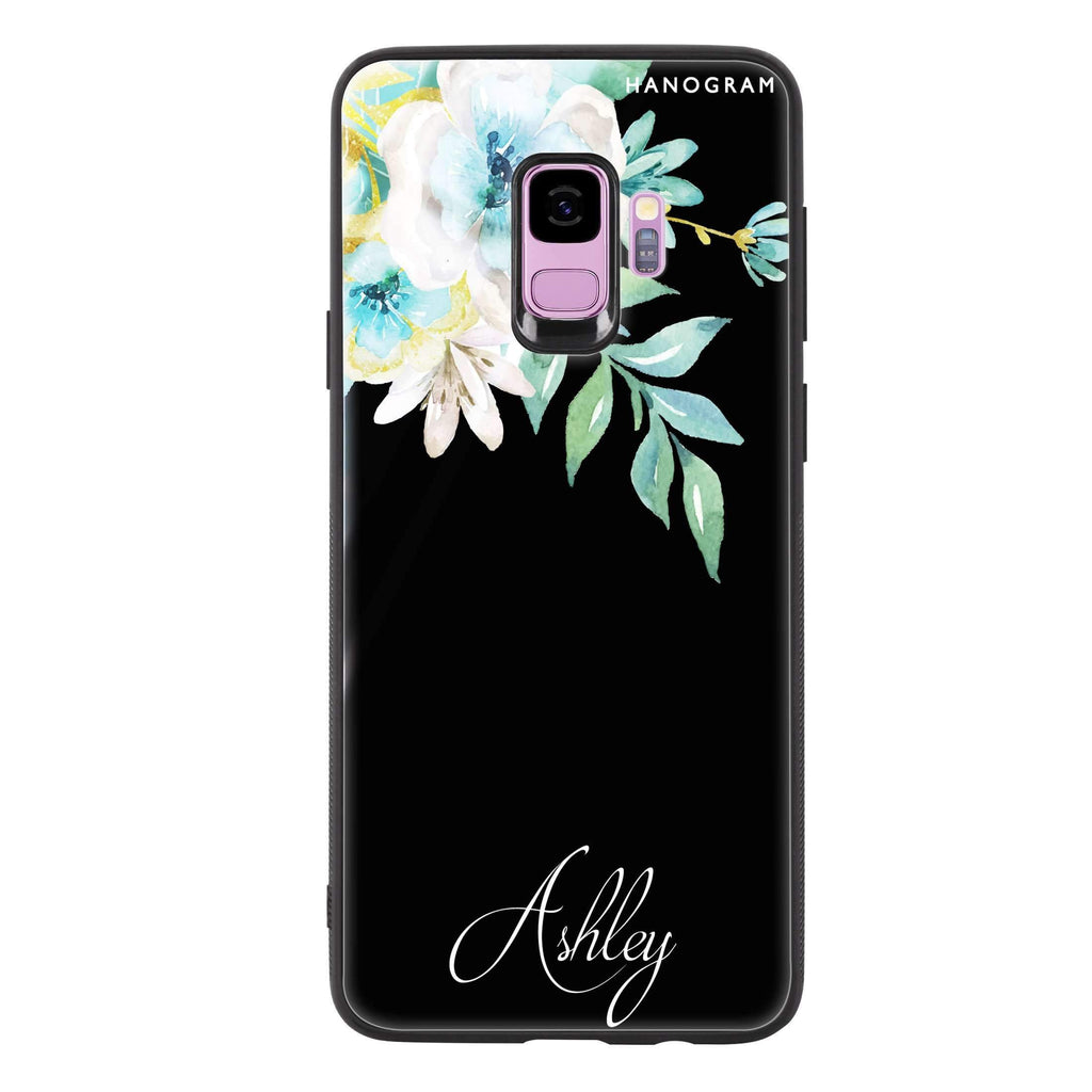 Watercolor Flowers Samsung S9 超薄強化玻璃殻