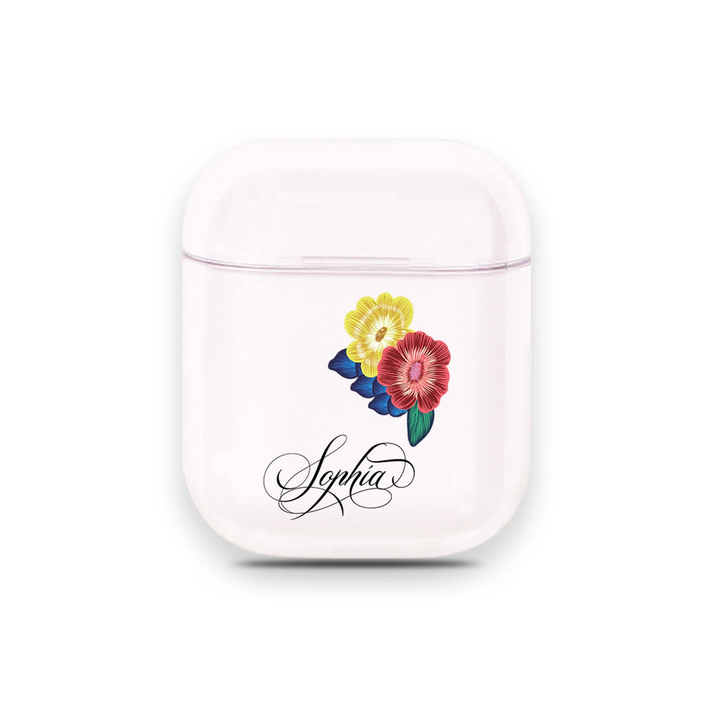 Frame With Flowers II Airpods 透明保護殻