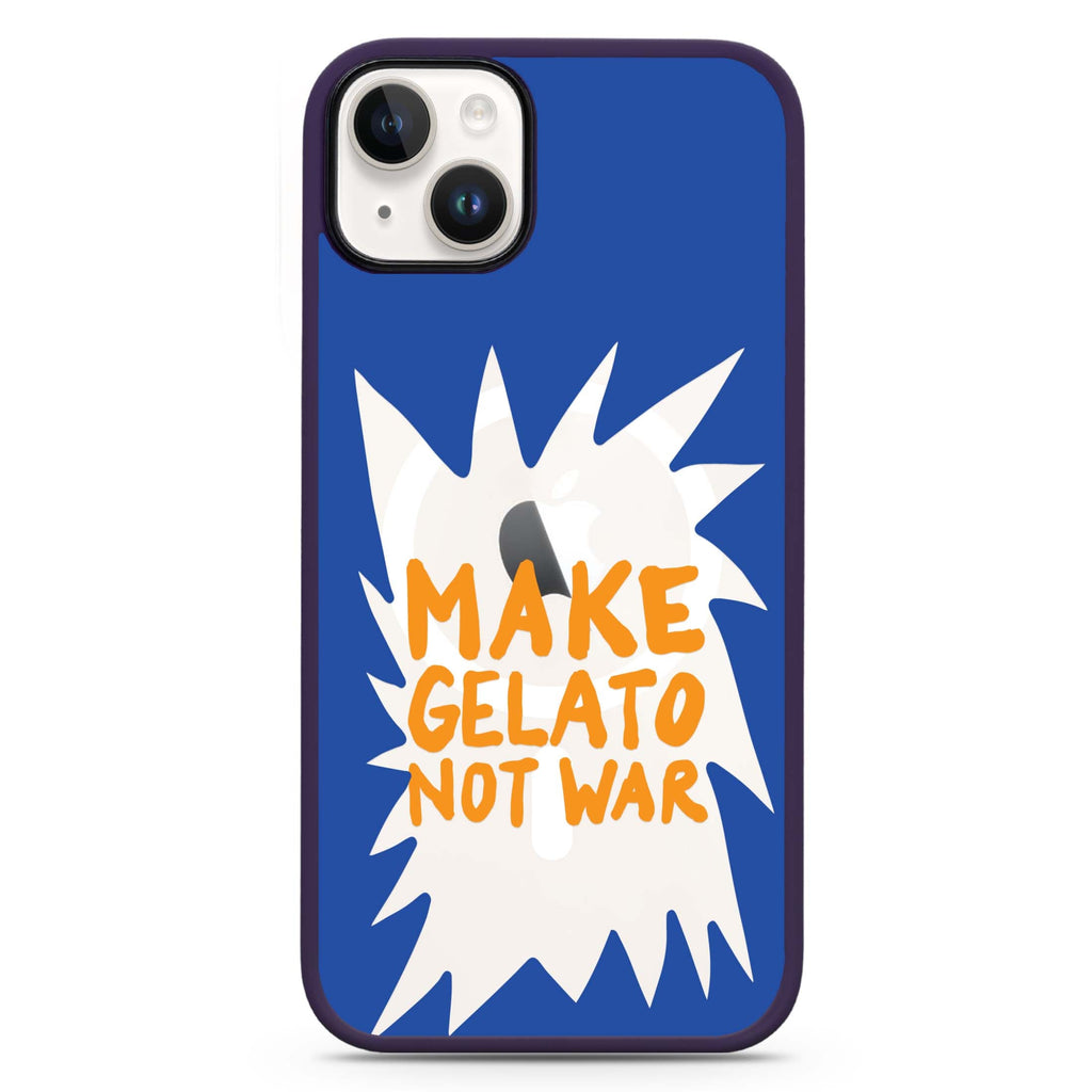 Make Gelato Not War iPhone 14 Plus Magsafe 兼容防衝擊保護殼