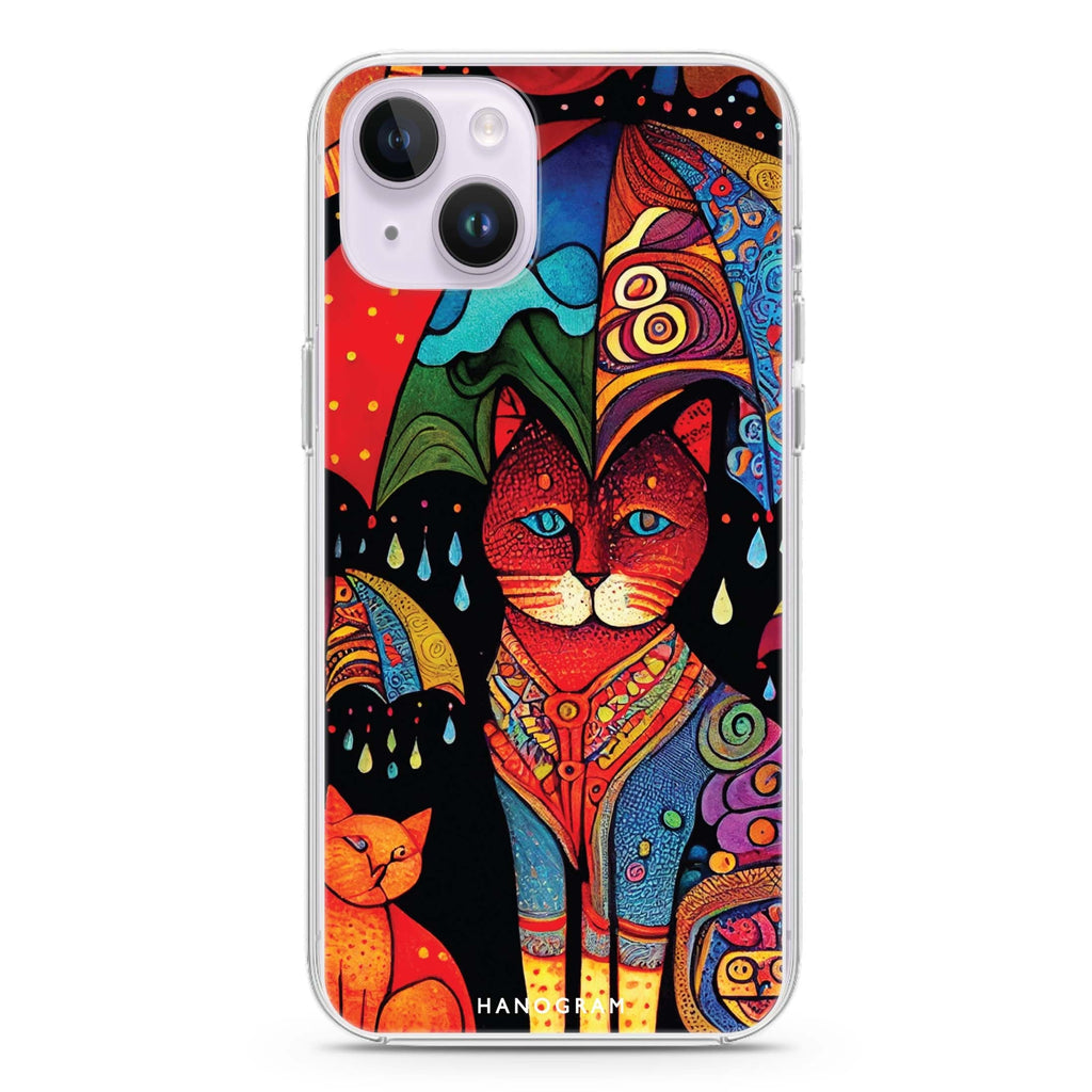 Raining Cat iPhone 14 plus 水晶透明保護殼