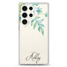 Watercolor Flowers Samsung Galaxy Ultra 可加名字透明保護殼，適用 S26/S25/S24/S23 Ultra，圖1