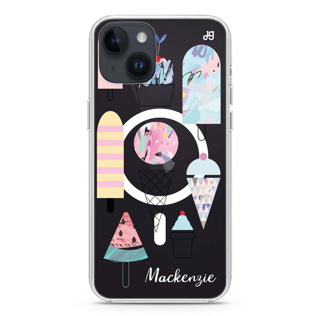 Artistic Ice cream II iPhone 14 Magsafe 兼容水晶透明保護殼