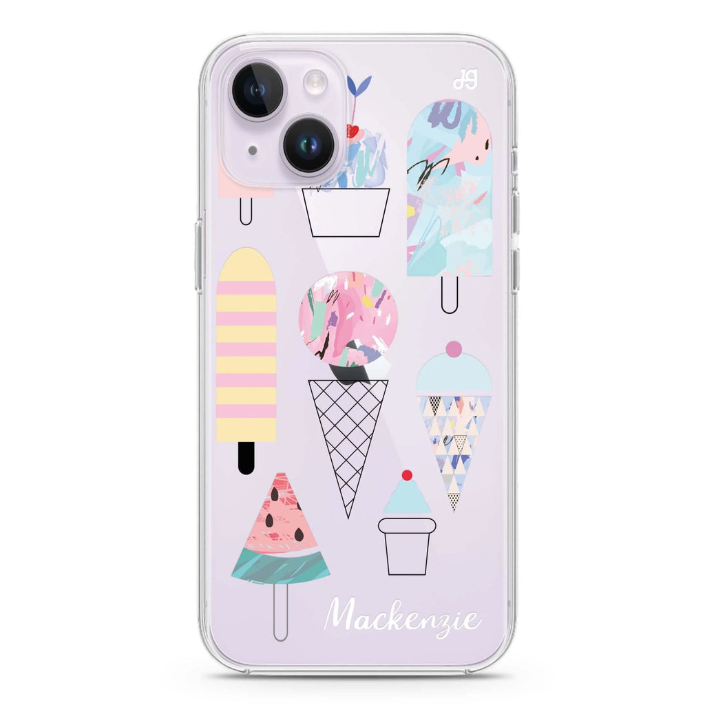 Artistic Ice cream II iPhone 14 水晶透明保護殼