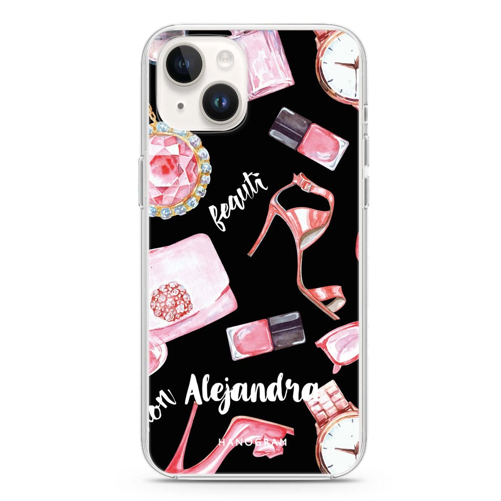 Fashion Sets iPhone 14 Plus Magsafe 兼容水晶透明保護殼