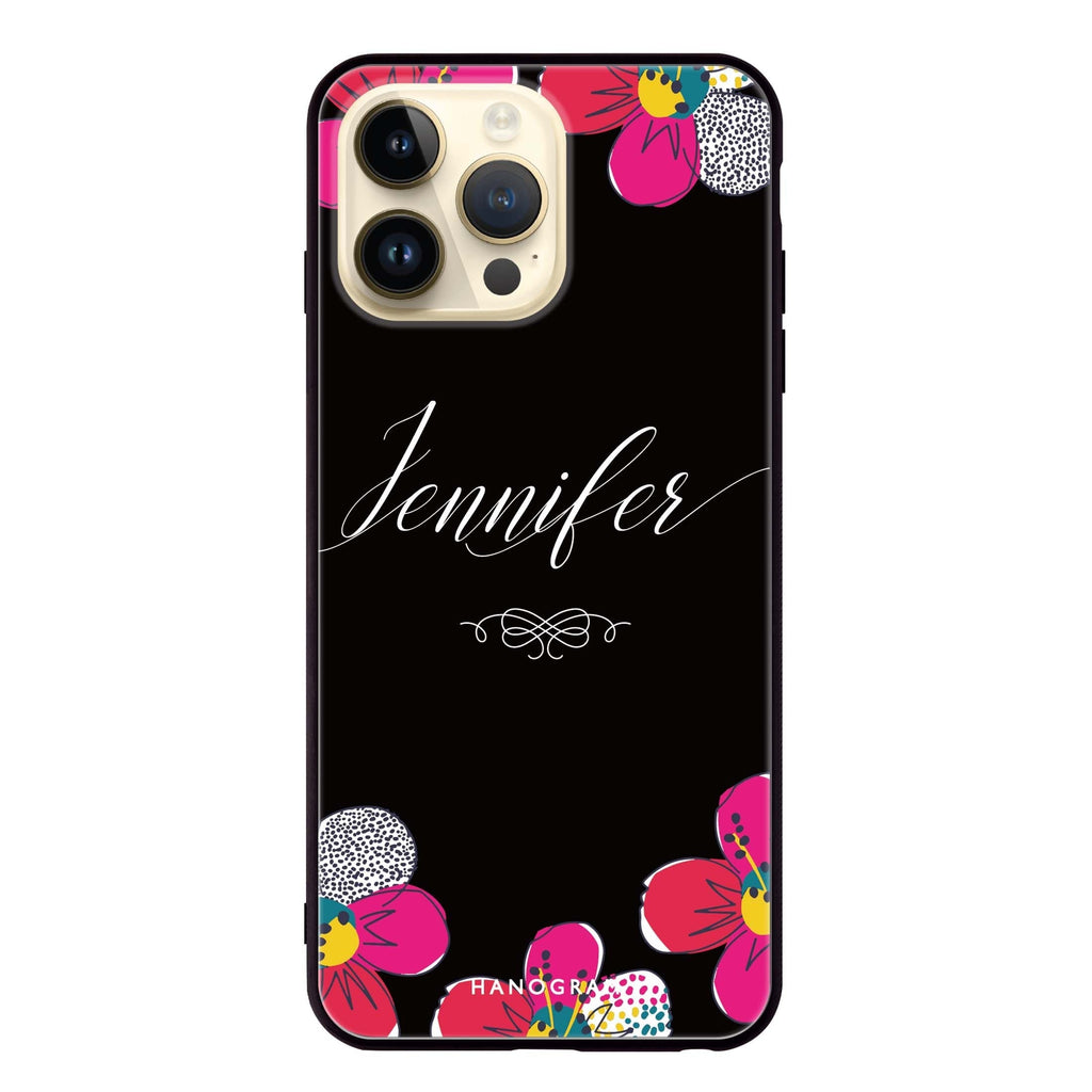 Stunning Floral iPhone 超薄強化玻璃殻