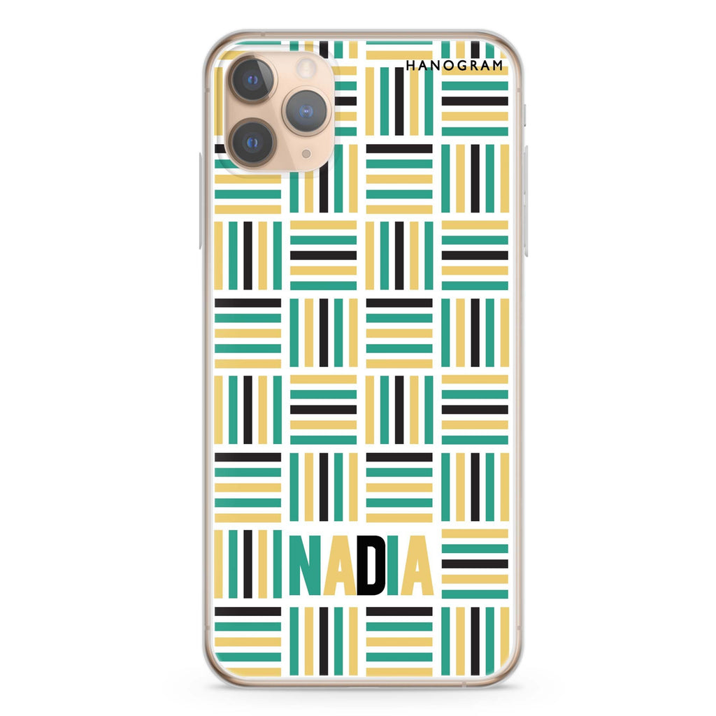 Stripes Camo iPhone 11 Pro 水晶透明保護殼