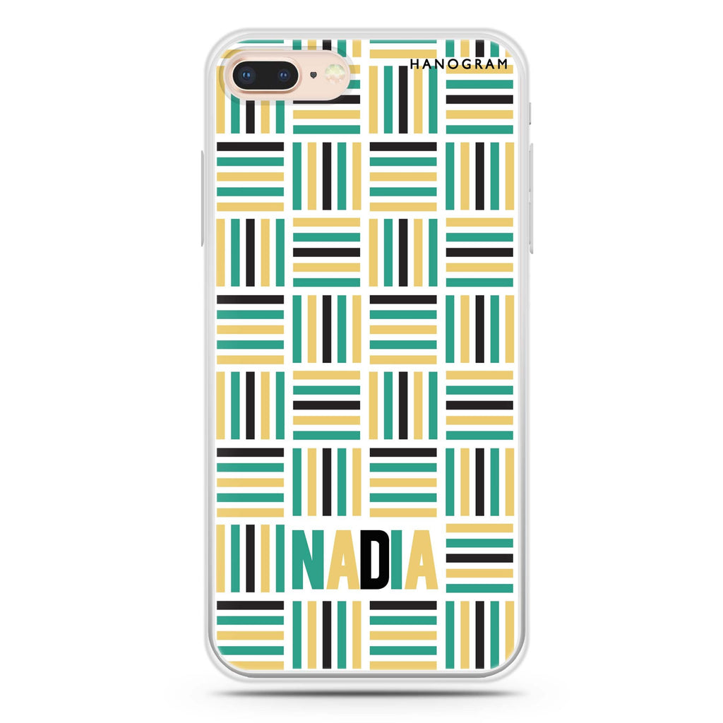 Stripes Camo iPhone 8 Plus 水晶透明保護殼