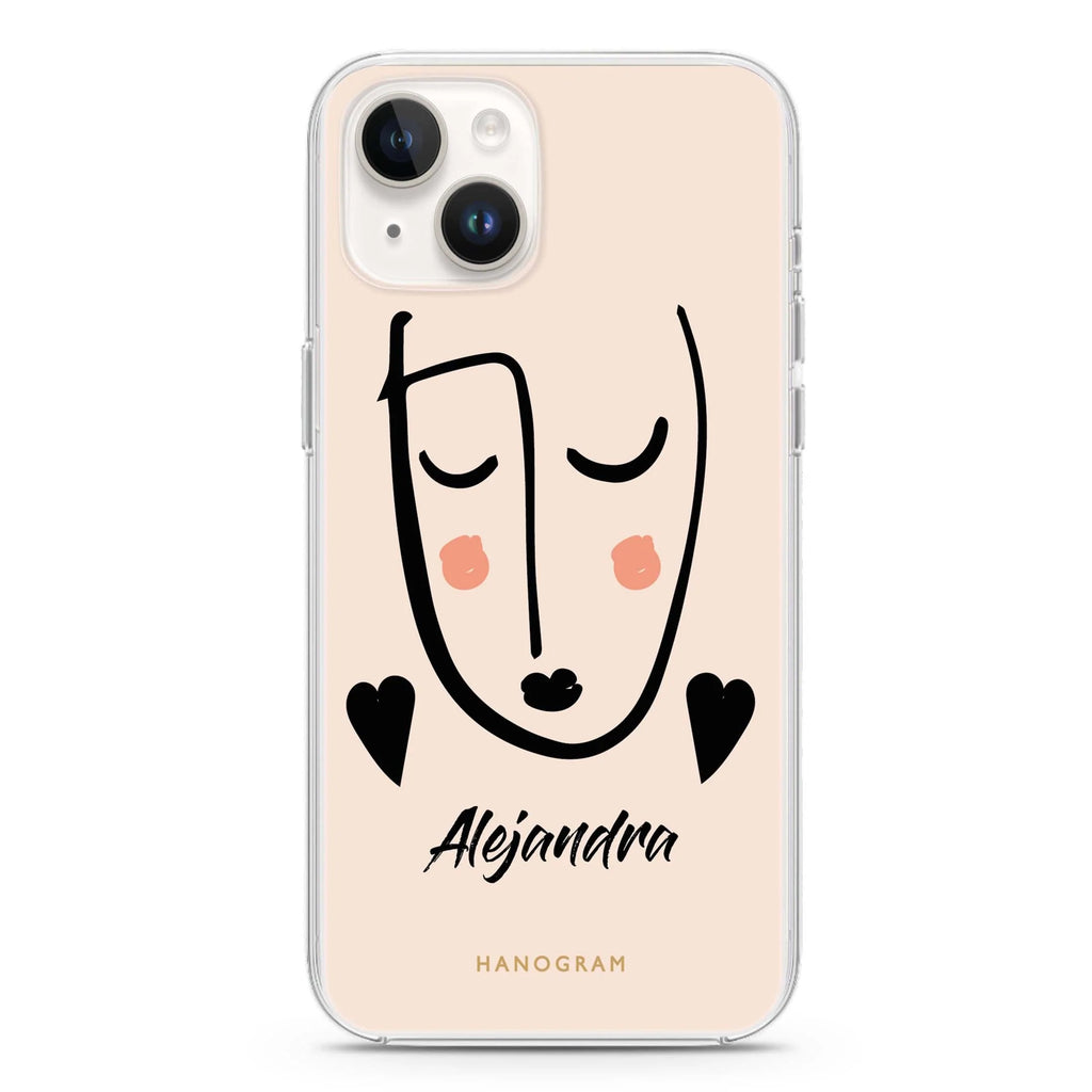Lovely Face iPhone 14 水晶透明保護殼