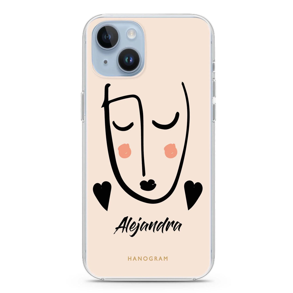 Lovely Face iPhone 14 Magsafe 兼容水晶透明保護殼