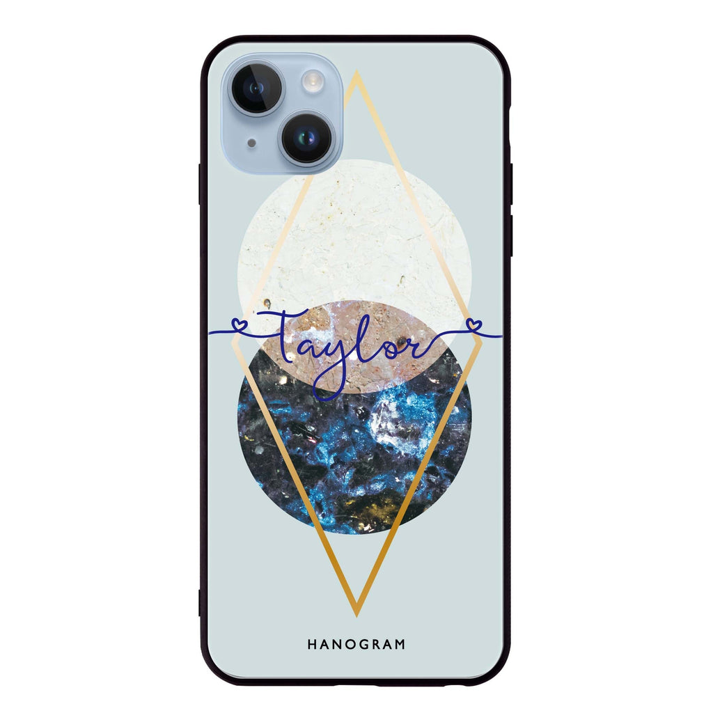 Marble Abstract I iPhone 13 Mini 超薄強化玻璃殻
