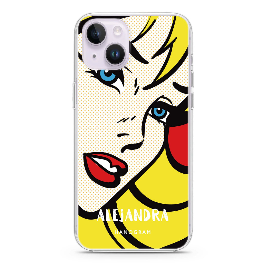 Pop Girl iPhone 14 Plus Magsafe 兼容水晶透明保護殼