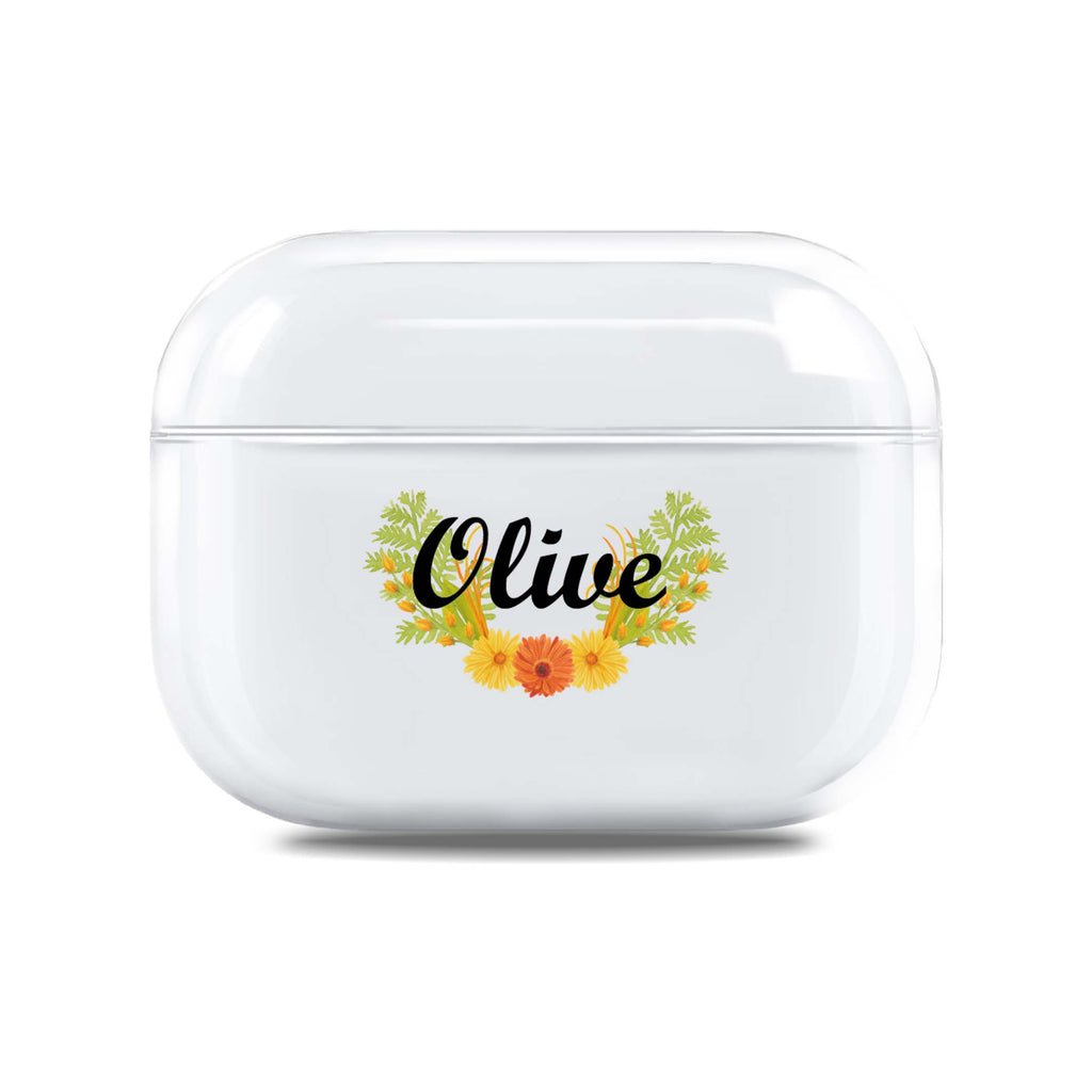 Yellow Florals AirPods Pro 透明保護殻
