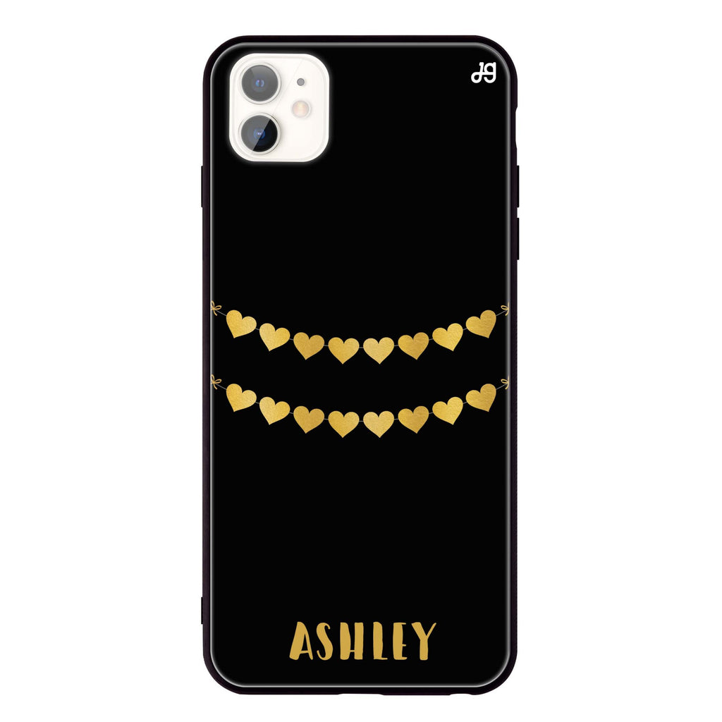 Golden Heart iPhone 11 超薄強化玻璃殻