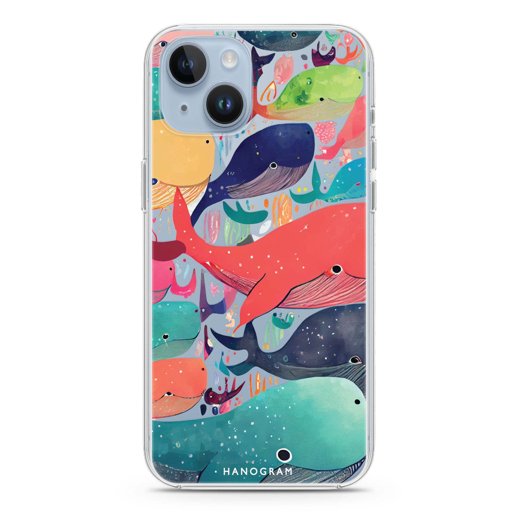 Whale Ocean iPhone 14 Plus 水晶透明保護殼