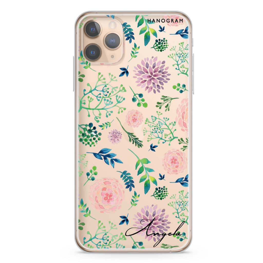 Paint Flower iPhone 11 Pro 水晶透明保護殼