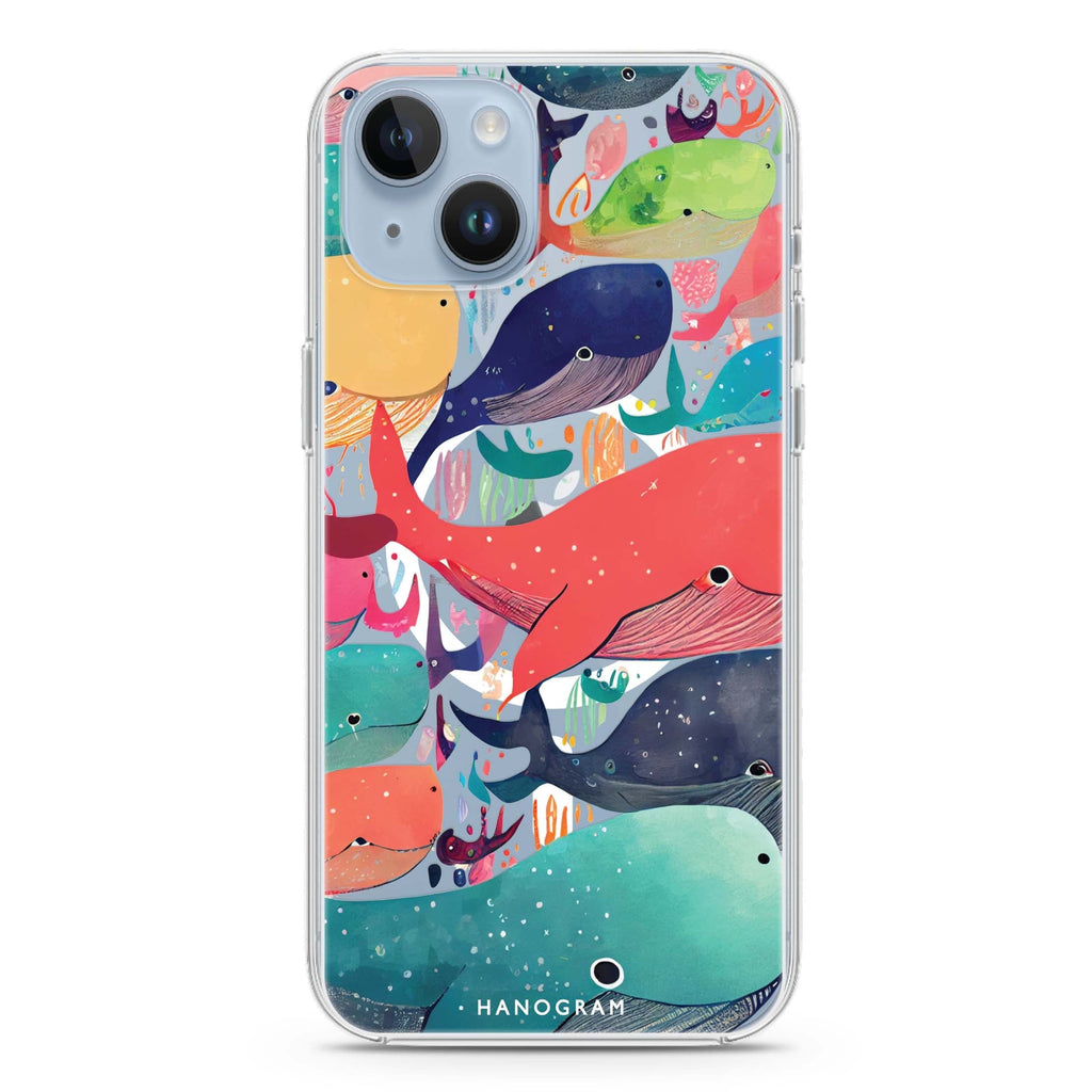 Whale Ocean iPhone 14 Plus Magsafe 兼容水晶透明保護殼