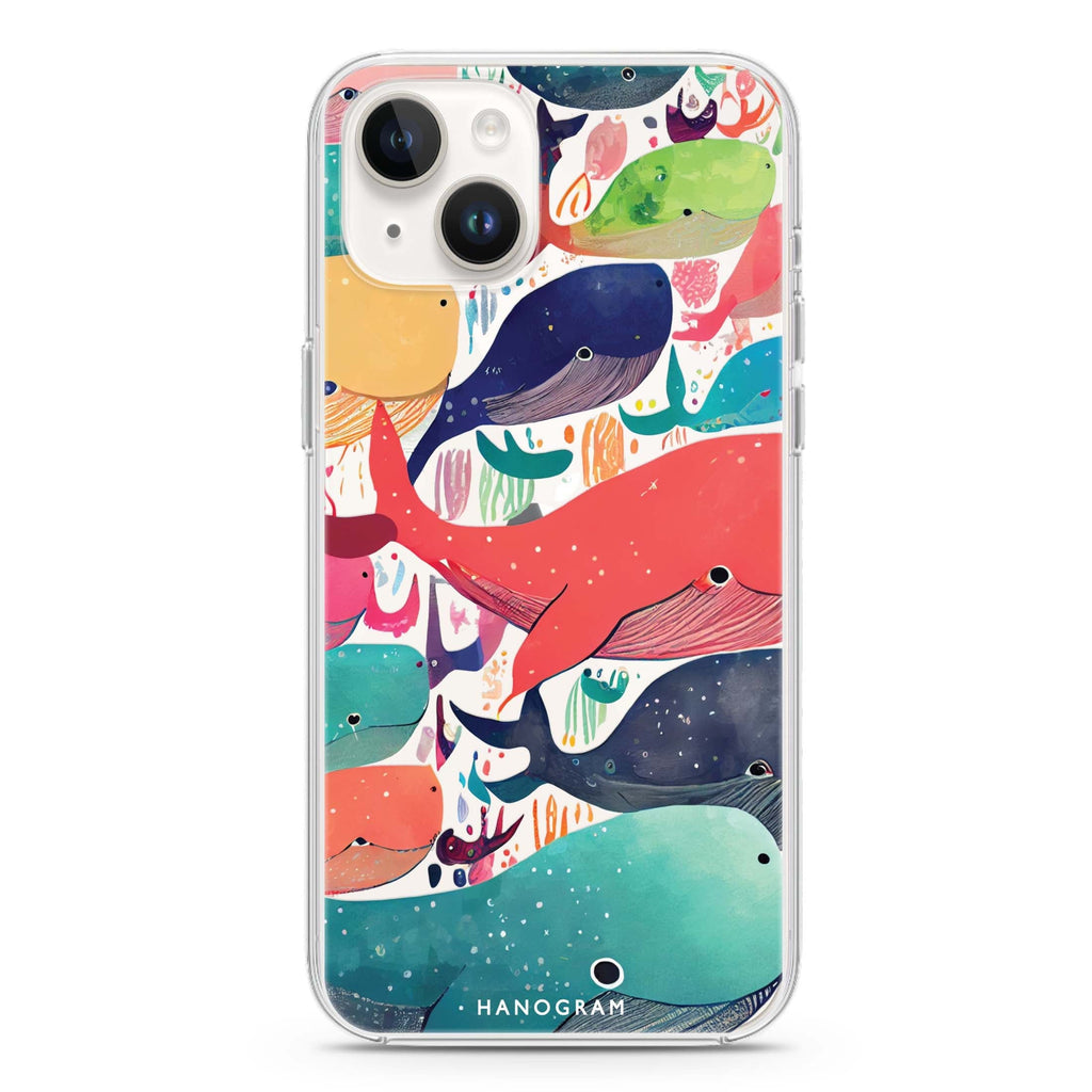 Whale Ocean iPhone 14 水晶透明保護殼