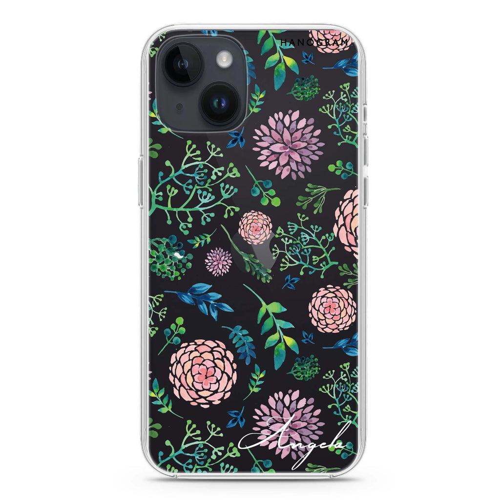 Paint Flower iPhone 14 水晶透明保護殼