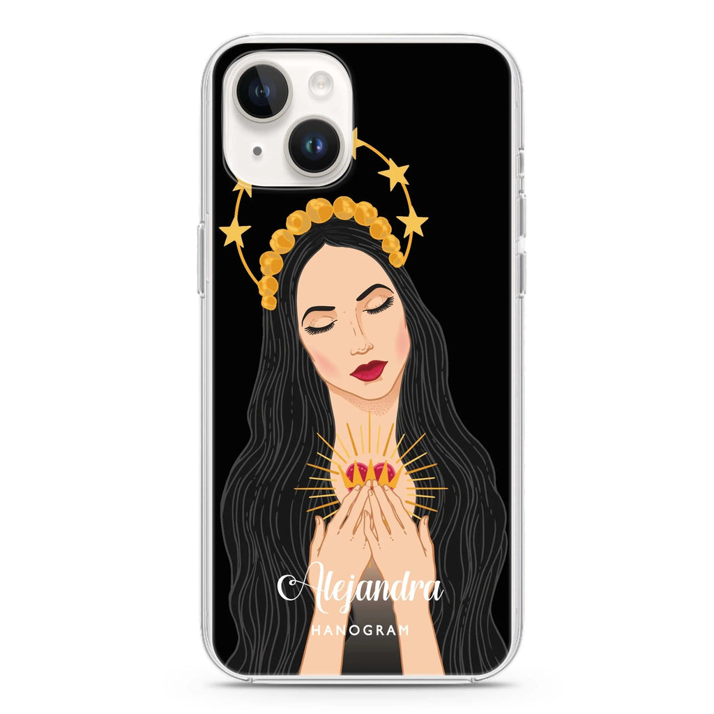 The Virgin Mary iPhone 14 plus 水晶透明保護殼