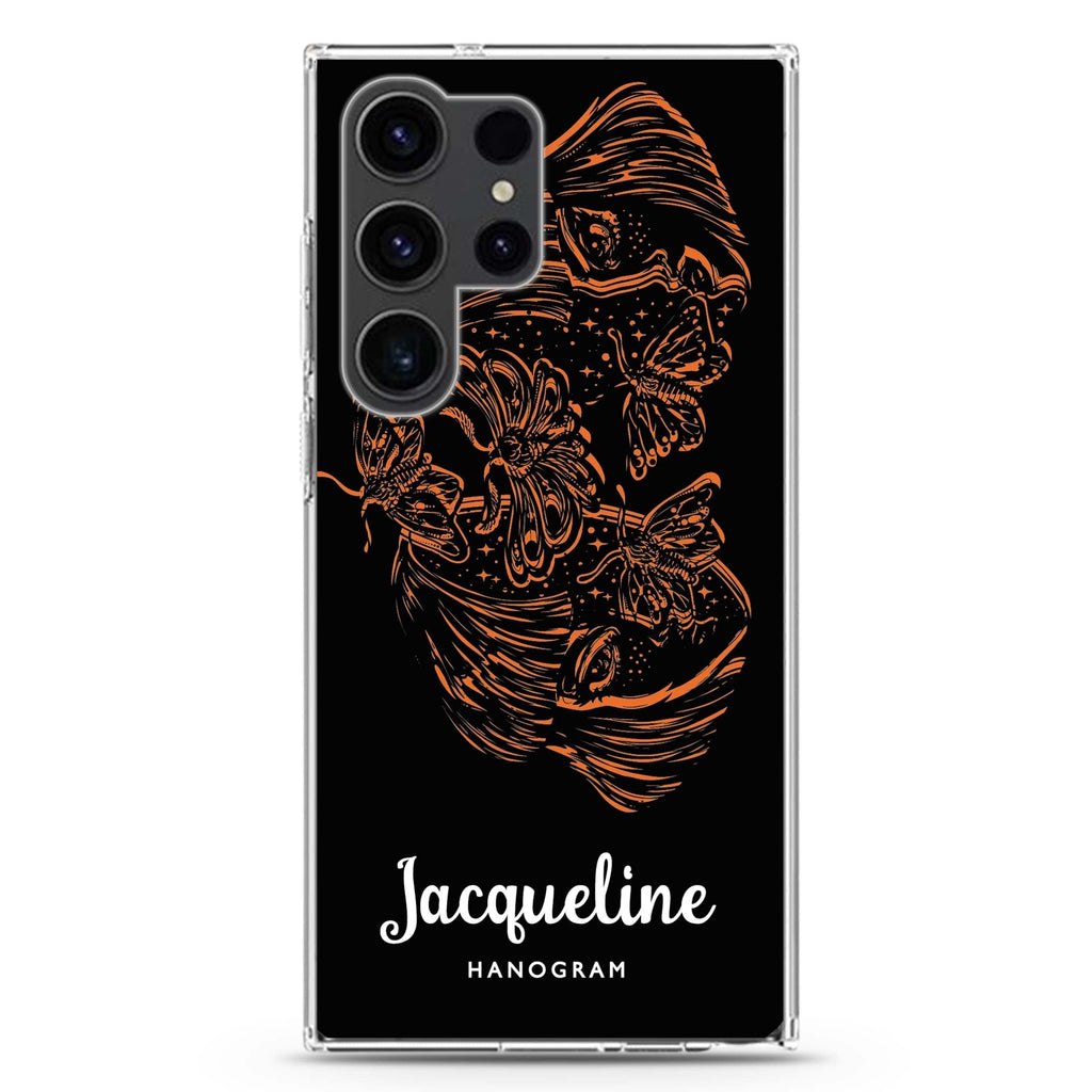 Artistic Face II Samsung Galaxy Ultra 可加名字透明保護殼，適用 S26/S25/S24/S23 Ultra，圖1