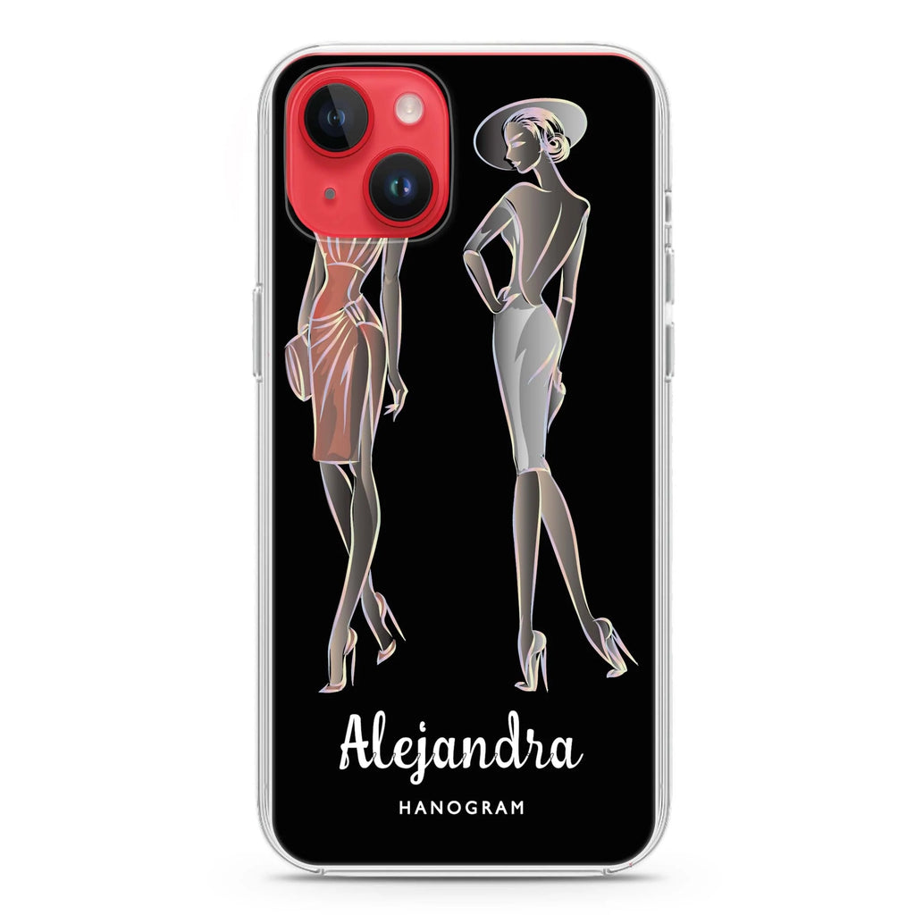 Elegant Girls iPhone 14 plus 水晶透明保護殼
