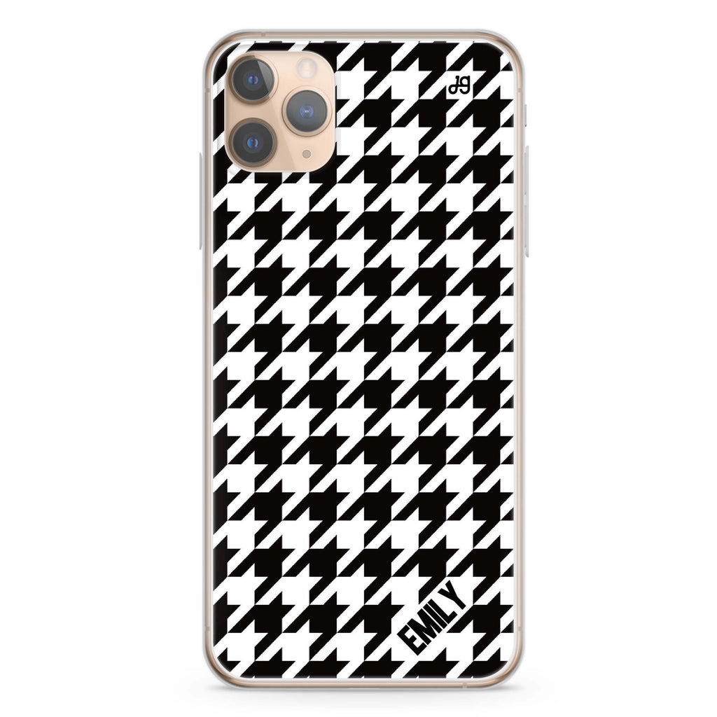 Houndstooth iPhone 11 Pro Max 水晶透明保護殼