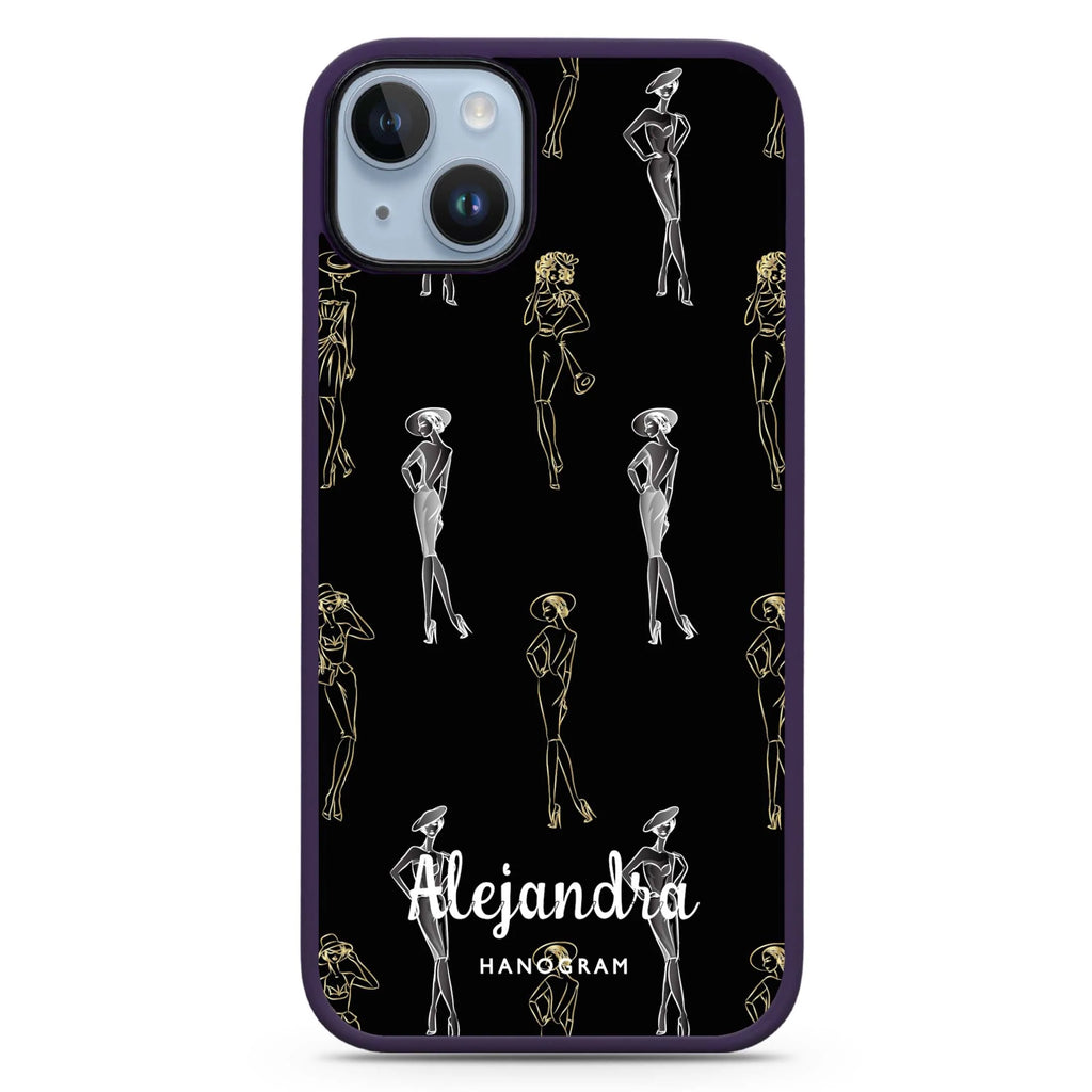 Elegant Girls Seamless iPhone 14 Plus Magsafe 兼容防衝擊保護殼