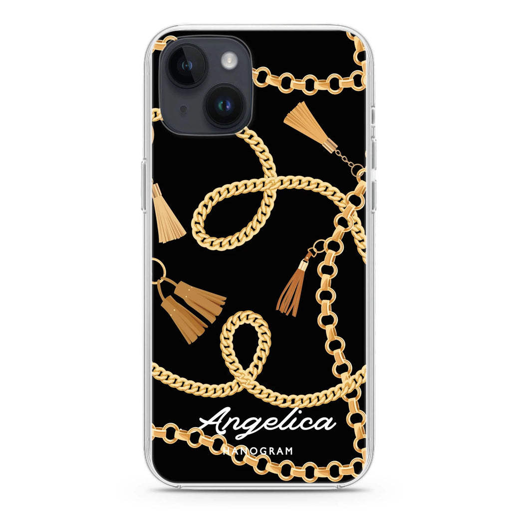 Belt and Chain I iPhone 14 Plus Magsafe 兼容水晶透明保護殼