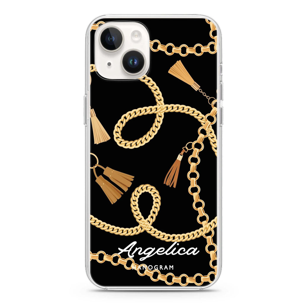 Belt and Chain I iPhone 14 plus 水晶透明保護殼