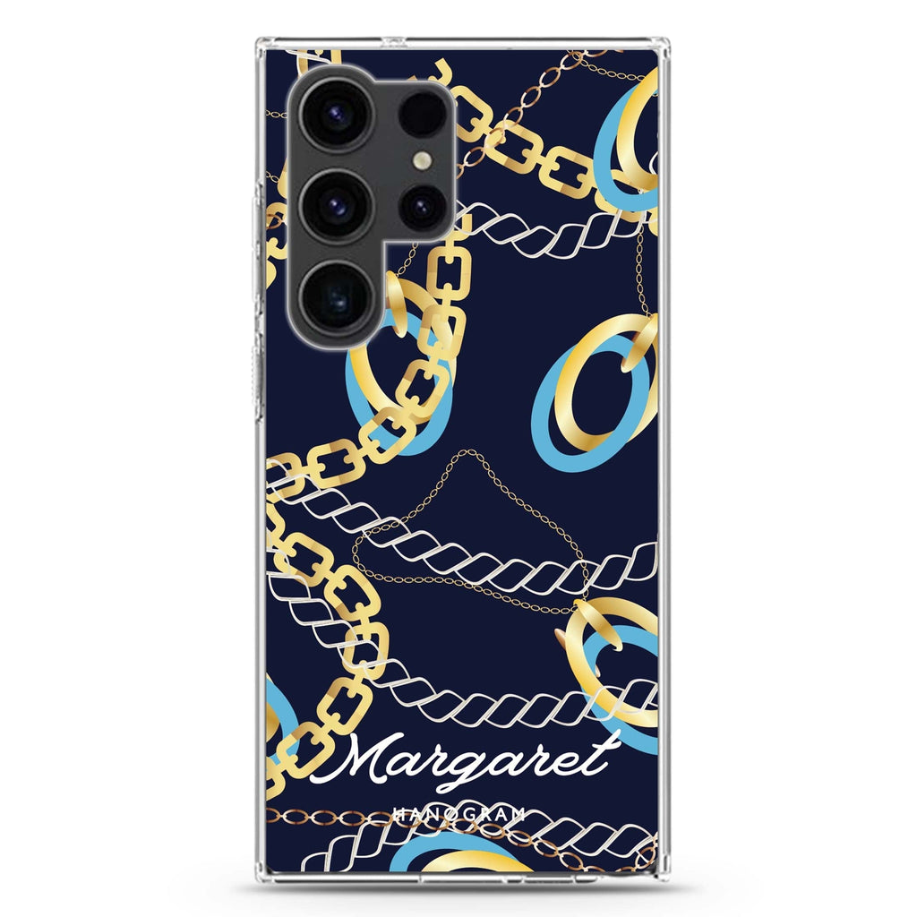 Belt and Chain II Samsung Galaxy Ultra 可加名字透明保護殼，適用 S26/S25/S24/S23 Ultra，圖1