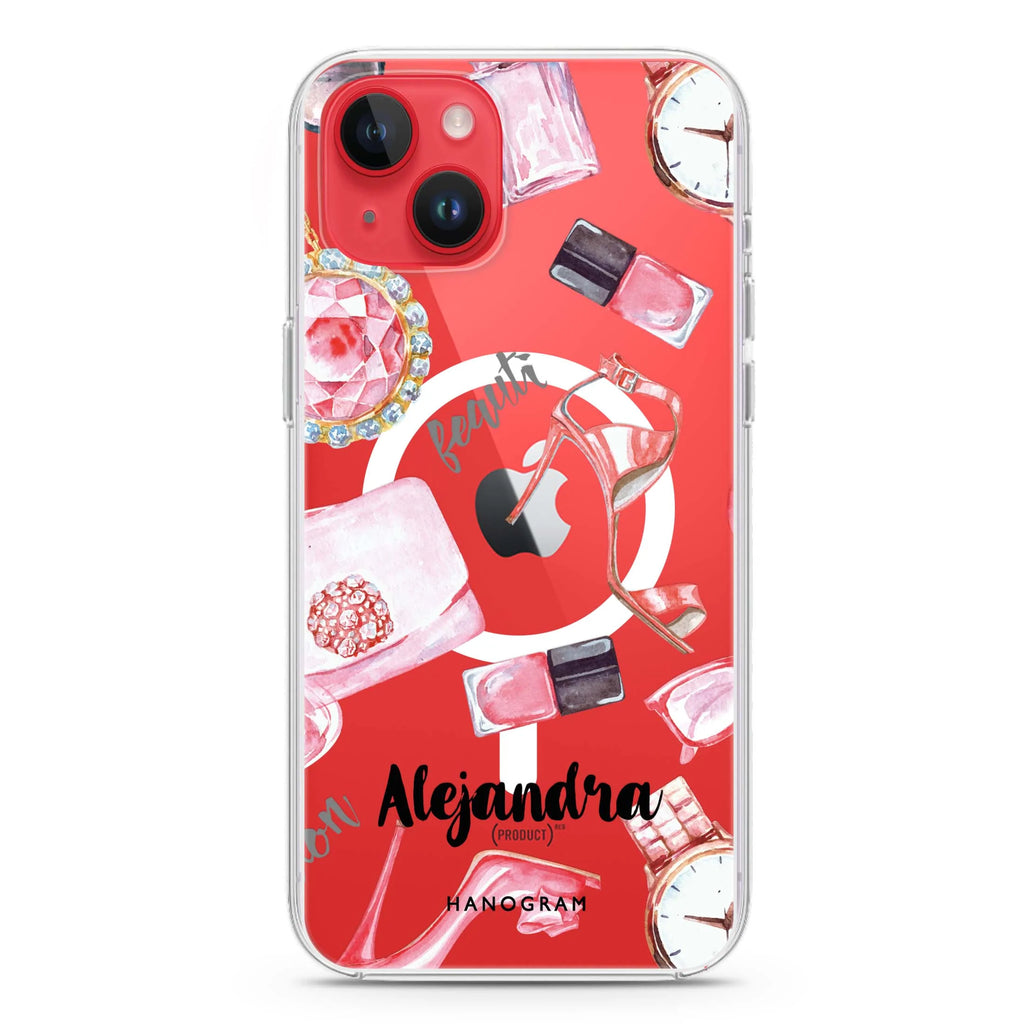 Fashion Sets II iPhone 14 Plus Magsafe 兼容水晶透明保護殼