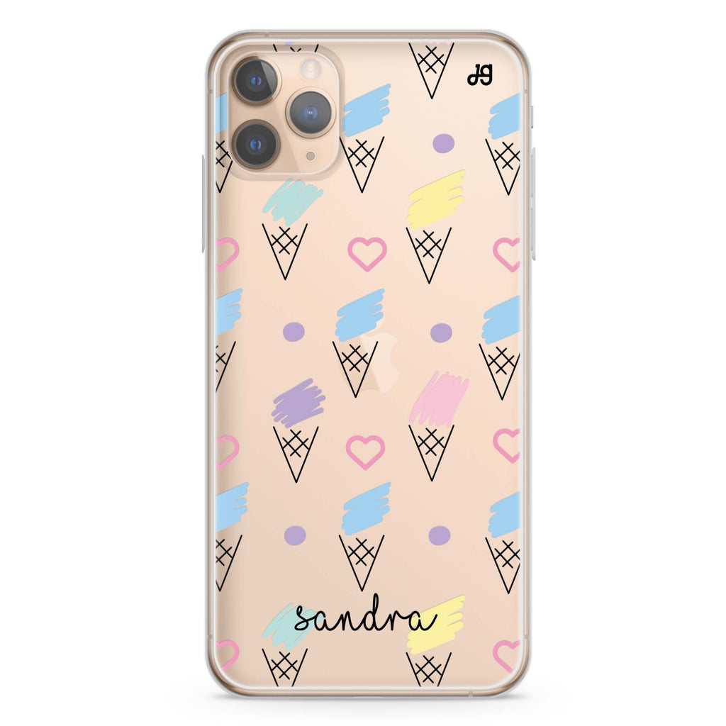 Ice cream Pattern iPhone 11 Pro 水晶透明保護殼