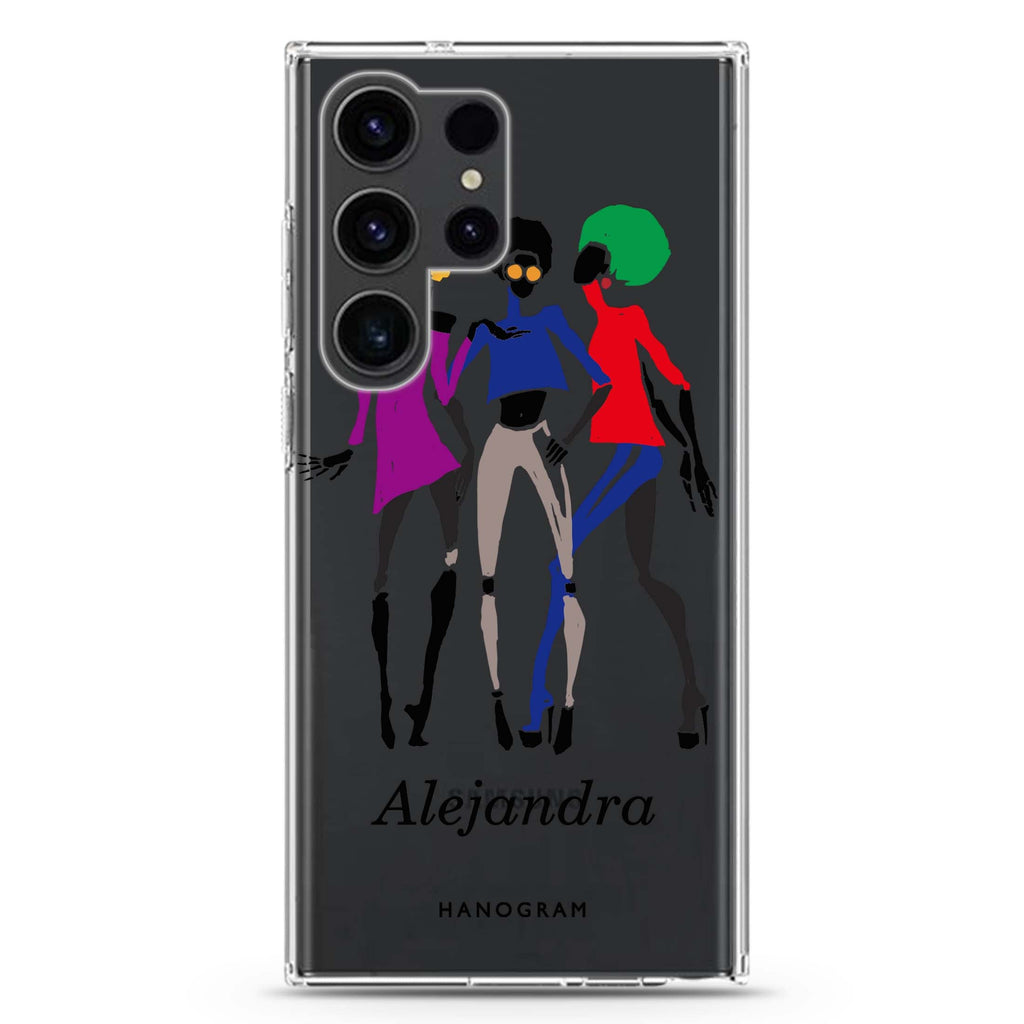 Artistic Girls Samsung Galaxy Ultra 可加名字透明保護殼，適用 S26/S25/S24/S23 Ultra，圖1