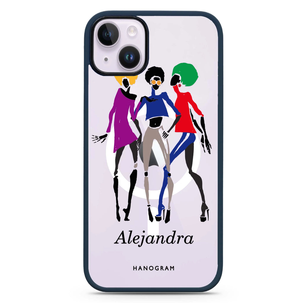Artistic Girls iPhone 14 Plus Magsafe 兼容防衝擊保護殼