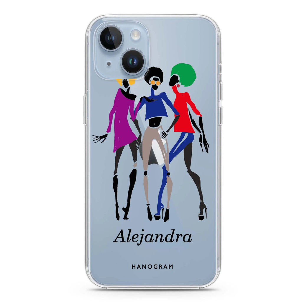 Artistic Girls iPhone 14 plus 水晶透明保護殼