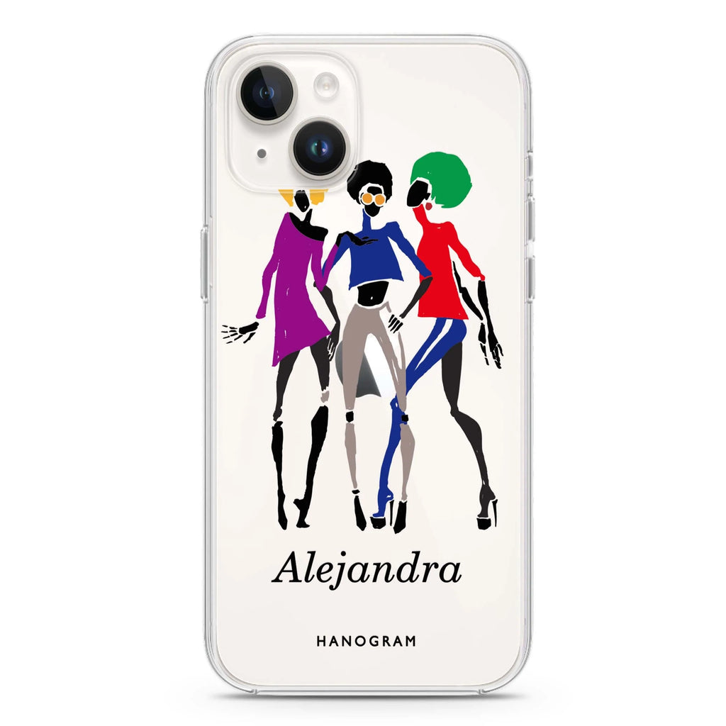 Artistic Girls iPhone 14 水晶透明保護殼