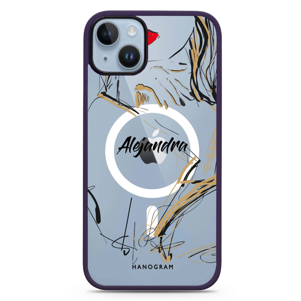 Fashion Model iPhone 14 Plus Magsafe 兼容防衝擊保護殼