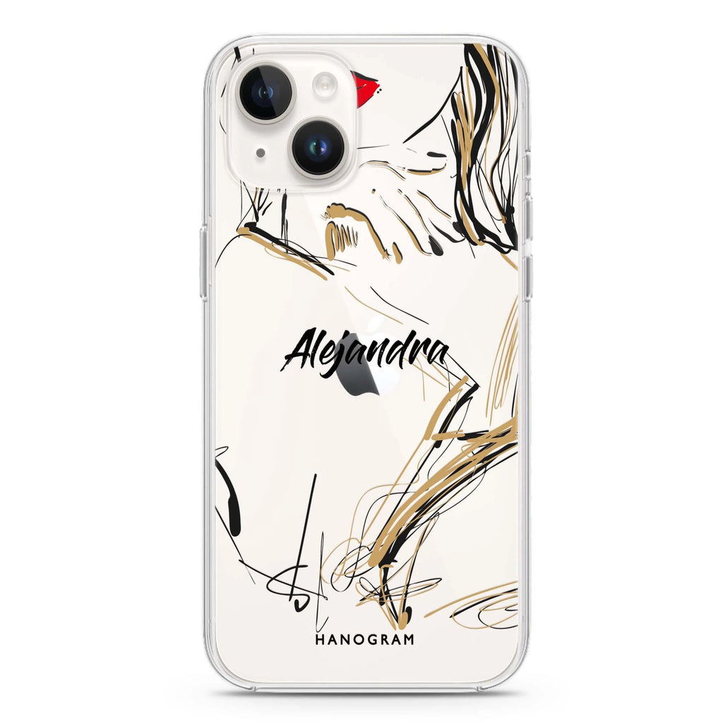 Fashion Model iPhone 14 plus 水晶透明保護殼