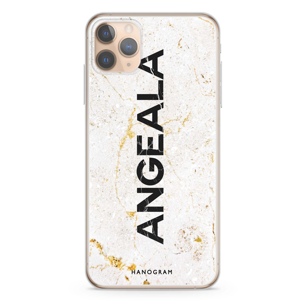 White Marble iPhone 11 Pro 水晶透明保護殼