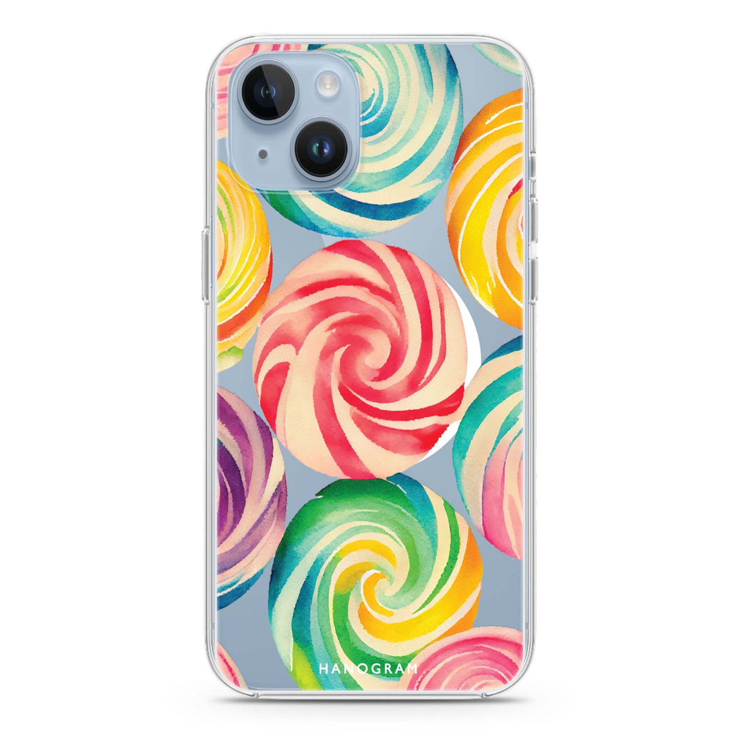 Abstract Candy iPhone 14 Magsafe 兼容水晶透明保護殼