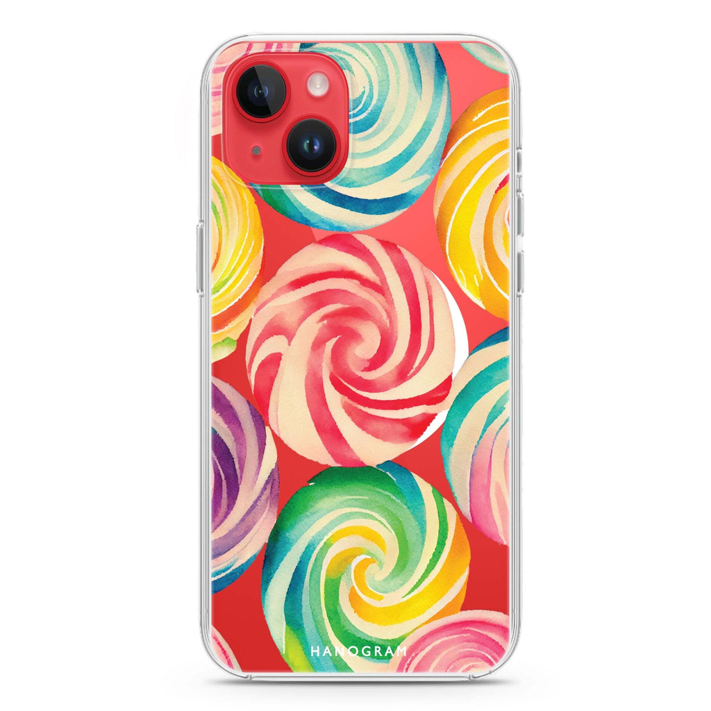Abstract Candy iPhone 14 Plus Magsafe 兼容水晶透明保護殼