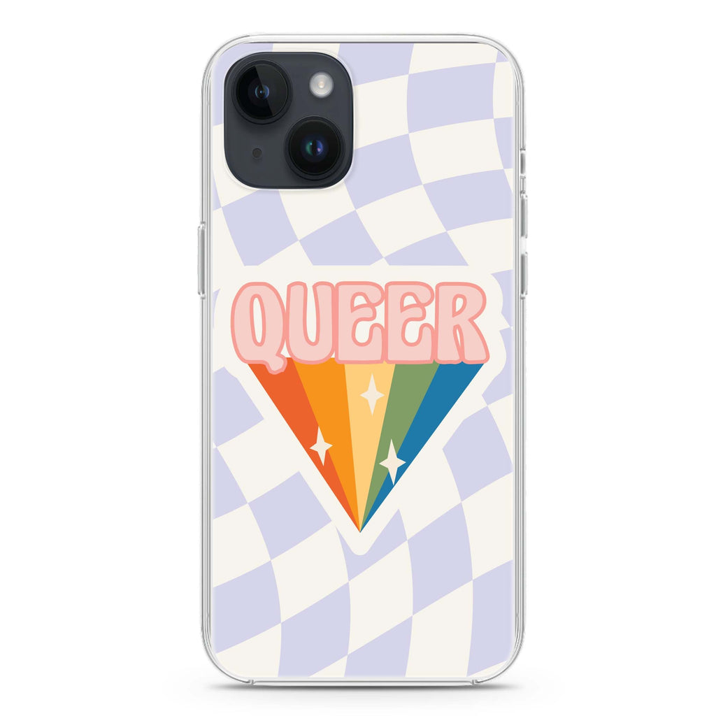 Queer iPhone 14 plus 水晶透明保護殼