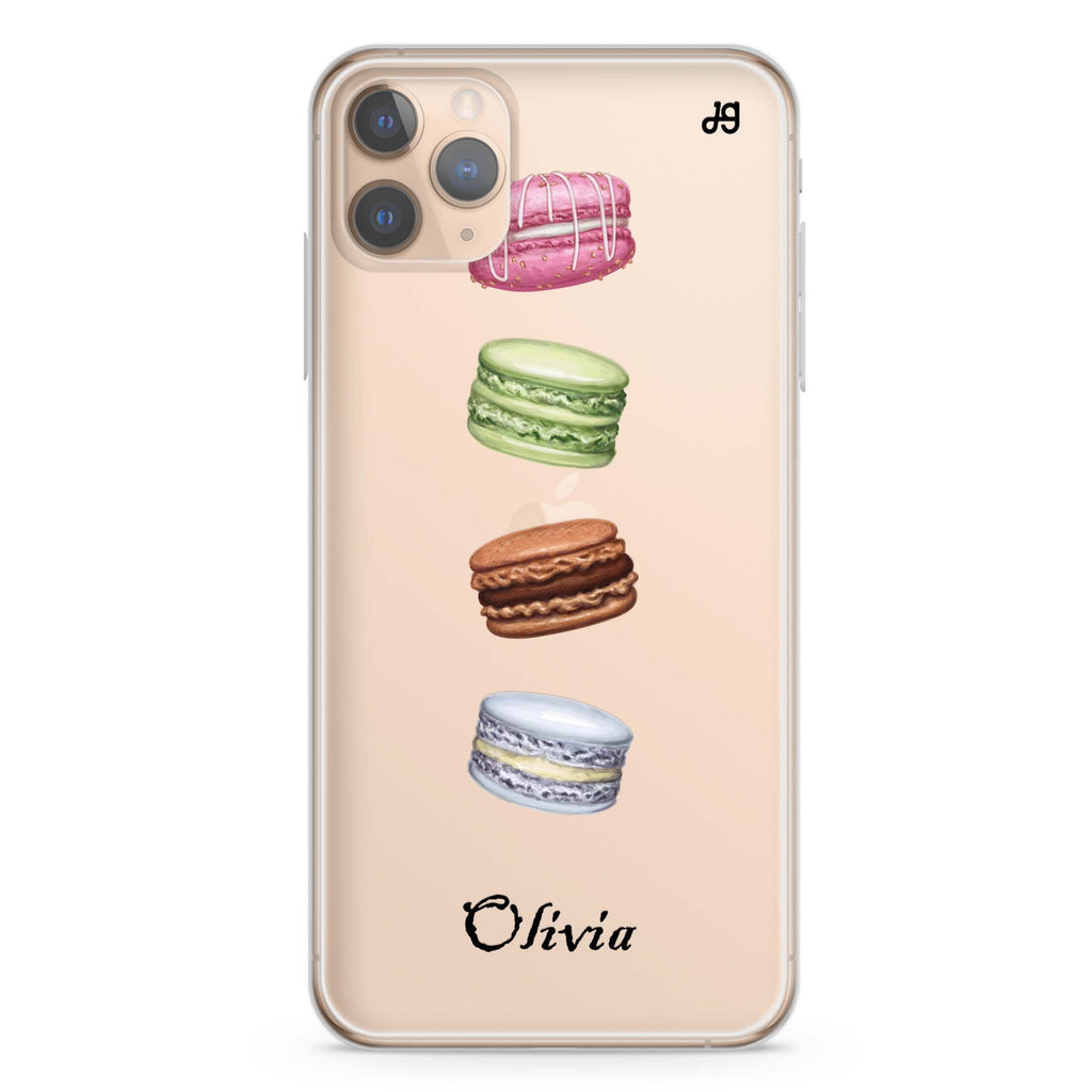 Delicious Macarons iPhone 11 Pro 水晶透明保護殼