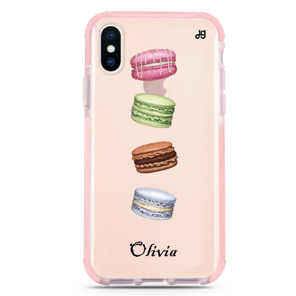 Delicious Macarons iPhone XS Max 吸震防摔保護殼