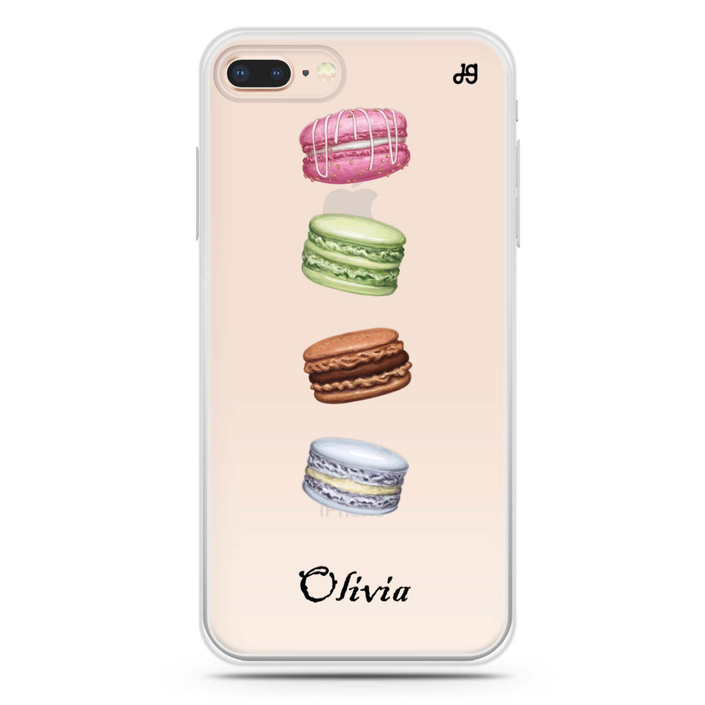 Delicious Macarons iPhone 8 Plus 水晶透明保護殼
