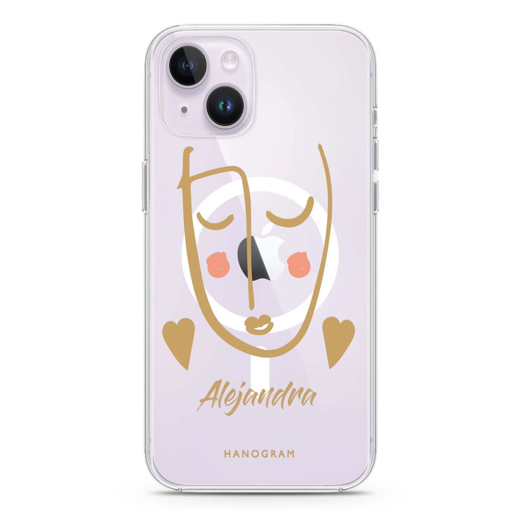 Lovely Face II iPhone 14 Magsafe 兼容水晶透明保護殼