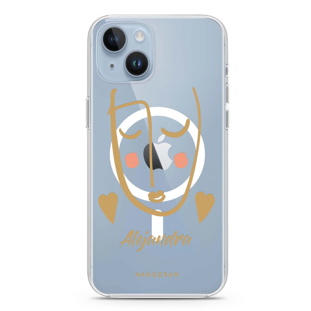 Lovely Face II iPhone 14 Plus Magsafe 兼容水晶透明保護殼