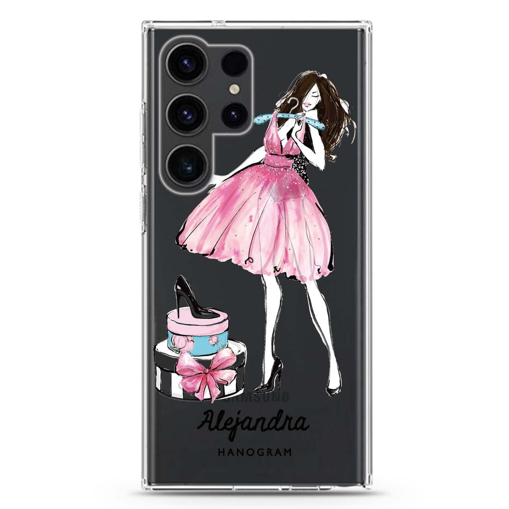 Fashion Party Samsung Galaxy Ultra 可加名字透明保護殼，適用 S26/S25/S24/S23 Ultra，圖1